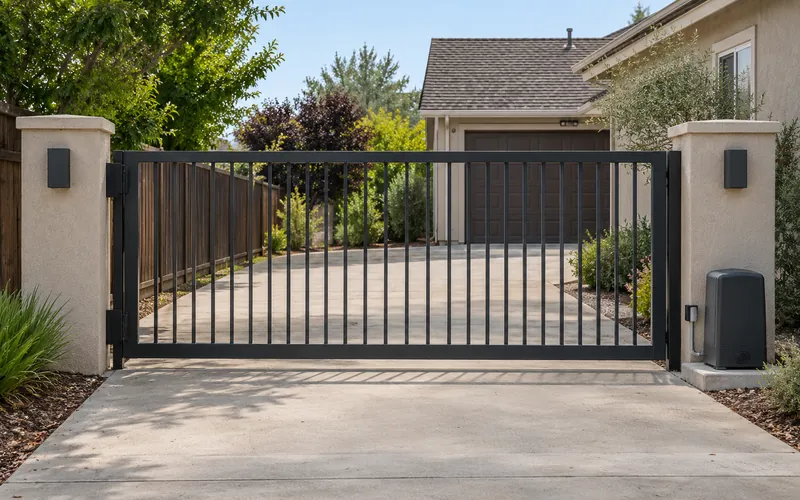 Illustrative bakersfield automatic-gate repair scene